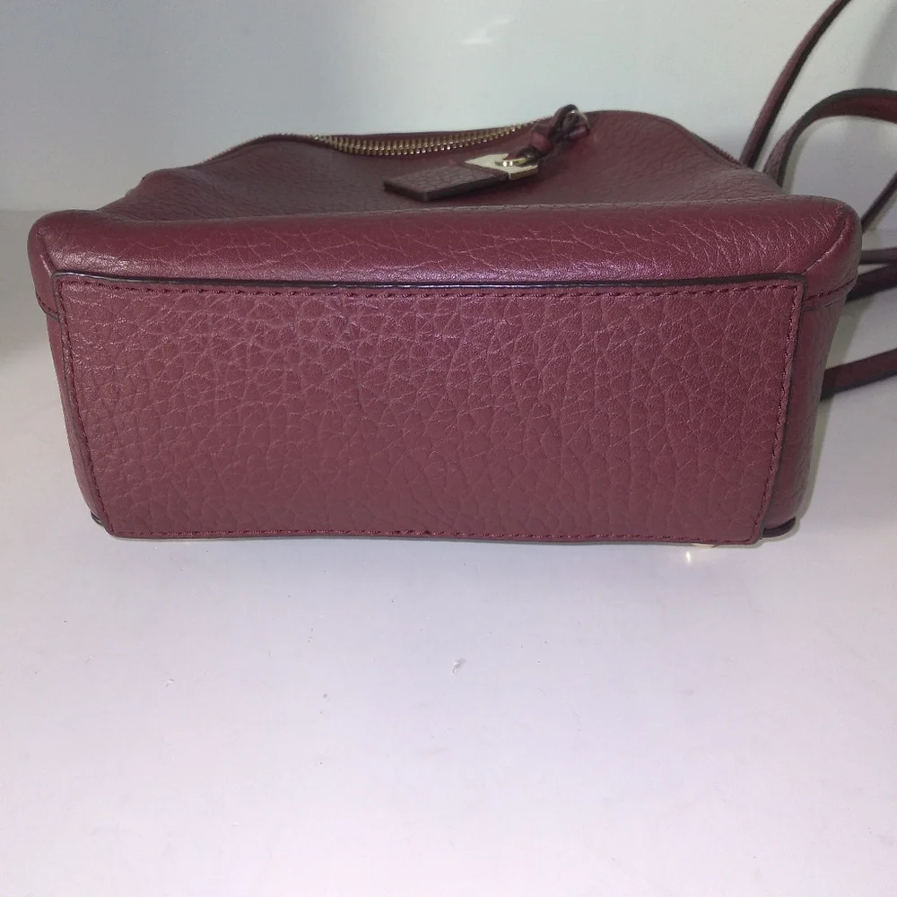 Authentic Kate Spade New York Burgundy Leather Mini Caden Carter Backpack